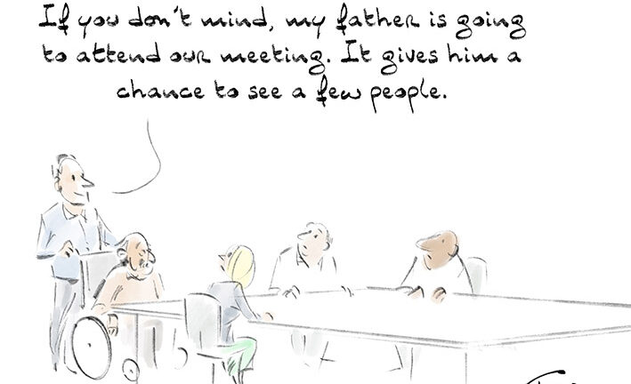 loss of autonomy cartoon